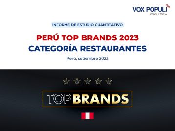 Perú Top Brands 2023: Categoría Restaurantes