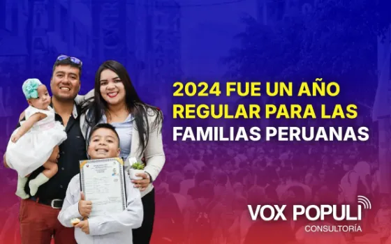2024 fue un año regular para las familias peruanas